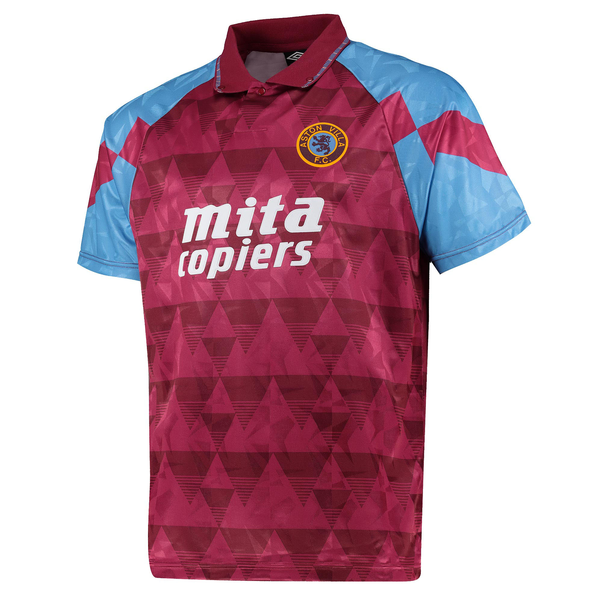 Aston Villa Football 1990 Umbro Short Sleeve Shirt Top T ...
