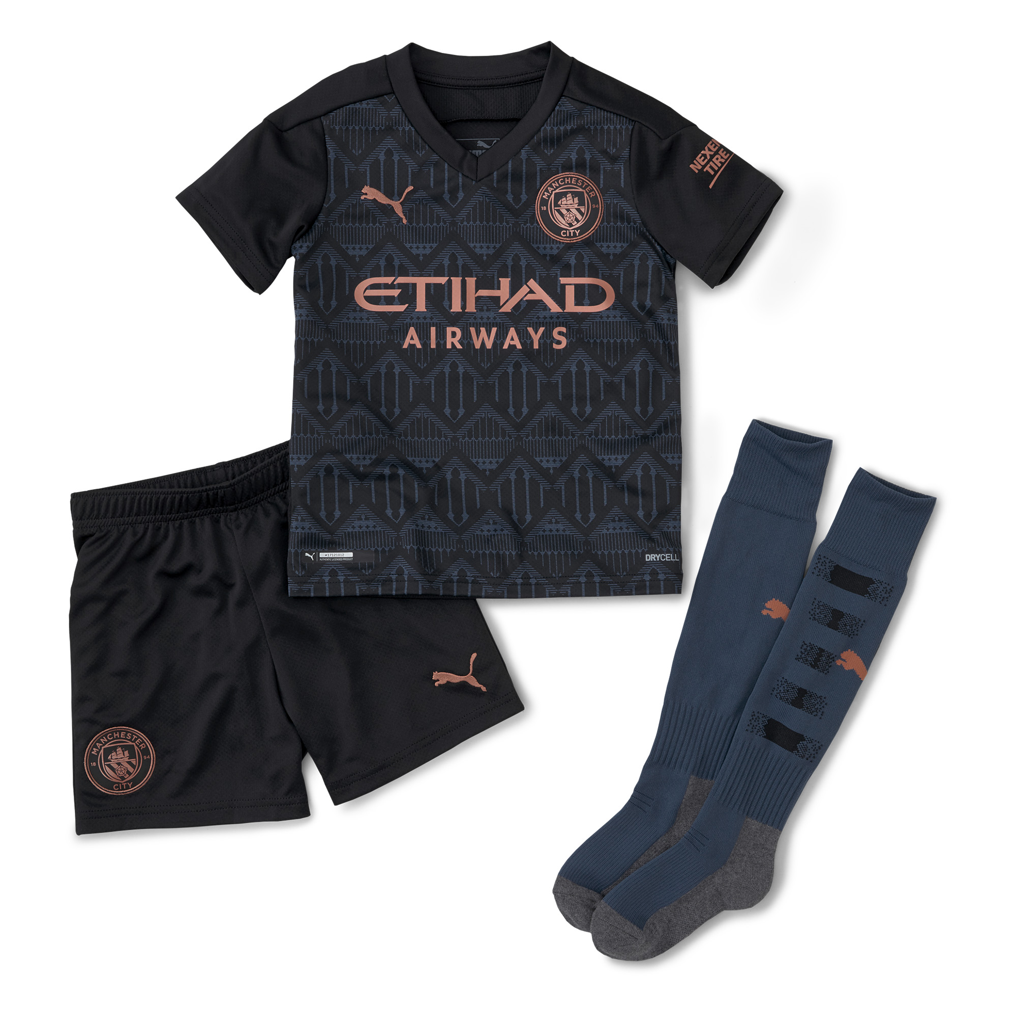 Puma Kids Manchester City Football Away Mini Kit 202021