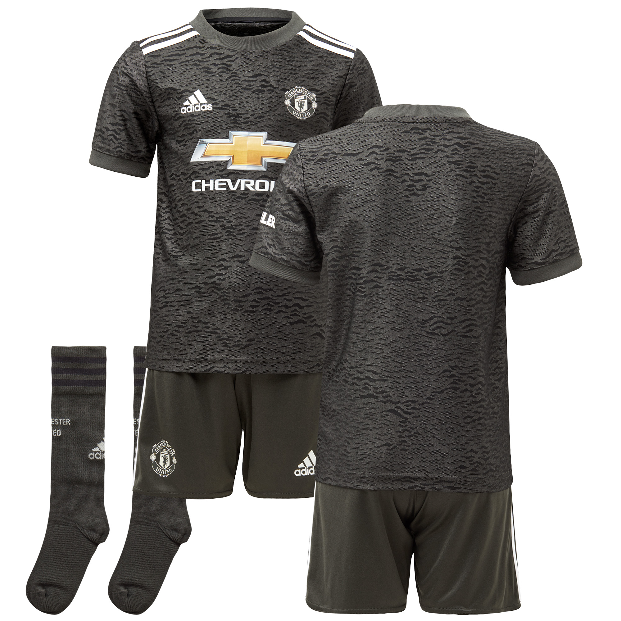 Adidas Kids Manchester United Football Away Mini Kit 2020 ...